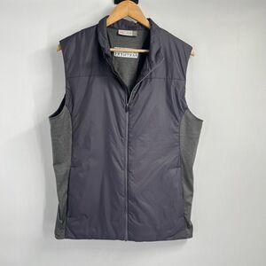 Kjus Radiation Vest Full Zip Sleeveless Gray Polyamide Polyester Mens Large